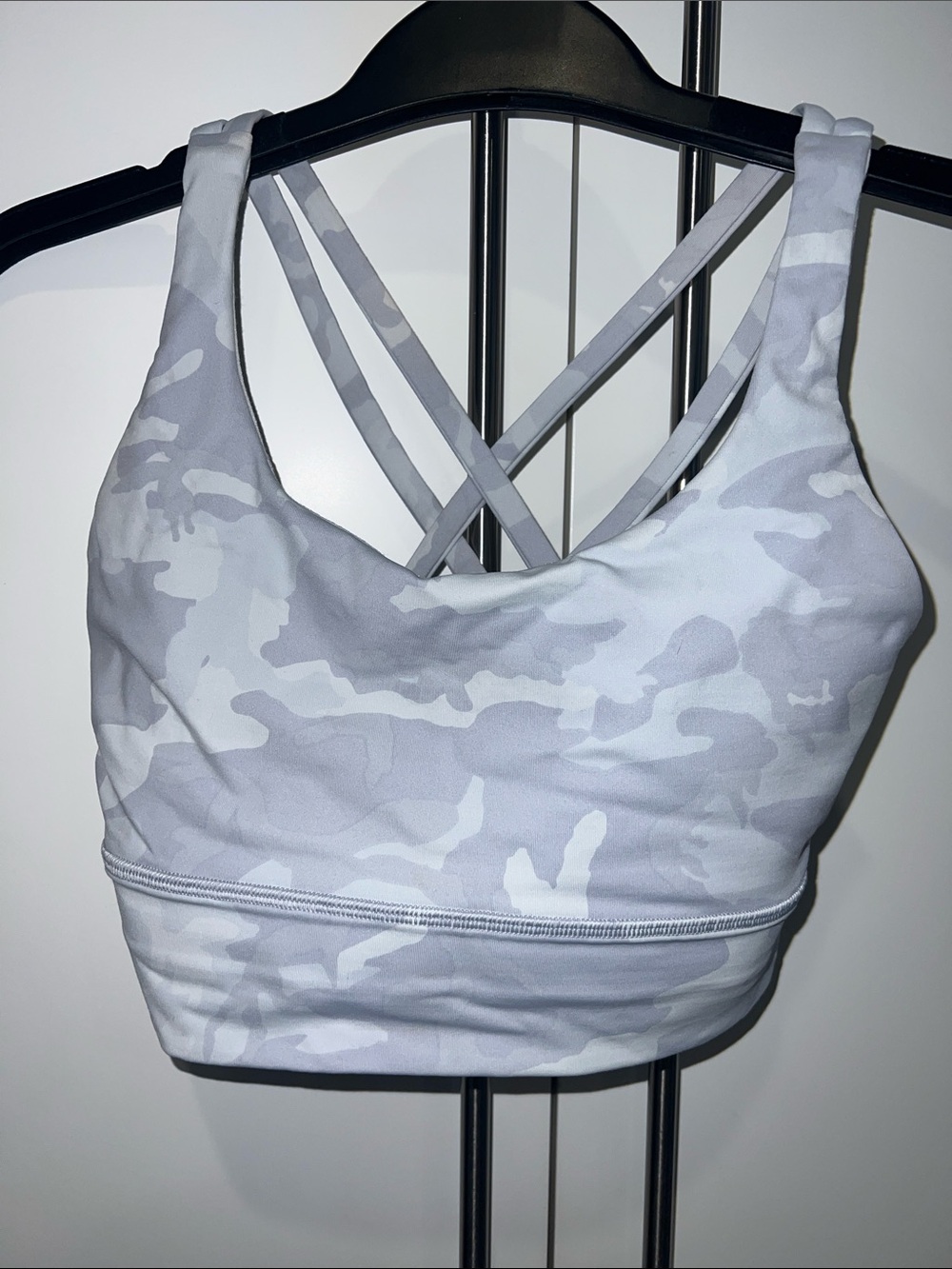 lululemon light blue Camo Strappy Sports Bra - Women Intimates & Sleepwear